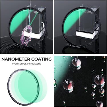 Фільтр K&F Concept Black Mist 1/8 62мм для відео та портретної фотографії (Nano-Xcel)