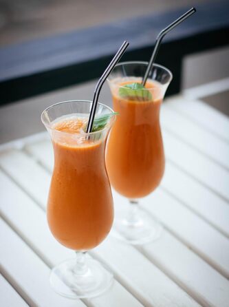 Склянки для коктейлів Nexboraque Hurricane-Glas, 400 мл, 6 шт., Піна Колада, прозорі скляні келихи для води, соків, напоїв, пива