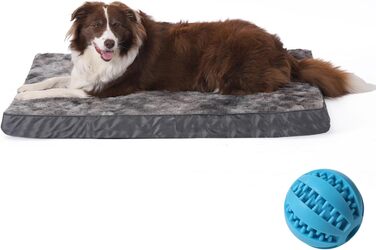 Ортопедичний лежак для собак, малий та середній розмір, трансформується (холодне/тепле), знімний та пральний, водовідштовхувальний, 75x50x7 см, M 75x50x7 (кольорове поєднання)