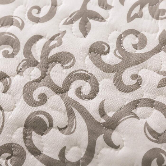 Комплект постільної білизни SLPR 2-частинний – двоспальне ліжко з 1 наволочкою, осінній дизайн пэтчворк, червонуватий відтінок, легка стегане покривало, осінній стиль кантрі (Виноградні лози, Twin)