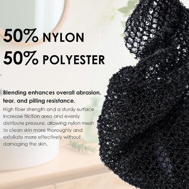 Скрабер для тіла INNERNEED з м'якого силікону, харчового класу, для душу, очищення рук, м'який пілінг, хороша піна, (Set4) Blackset