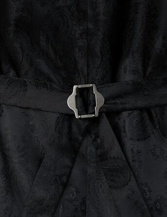 Жилет чоловічий PARKLEES, металевий візерунок пає, золотистий, блискучий, для весілля, балу, вечірки, костюма або смокінга, 3XL, коричневий