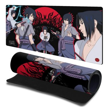 Килимок для миші та клавіатури Head Case Designs Naruto Shippuden XL (60x30 см, Саске) - ігровий, великий, аніме