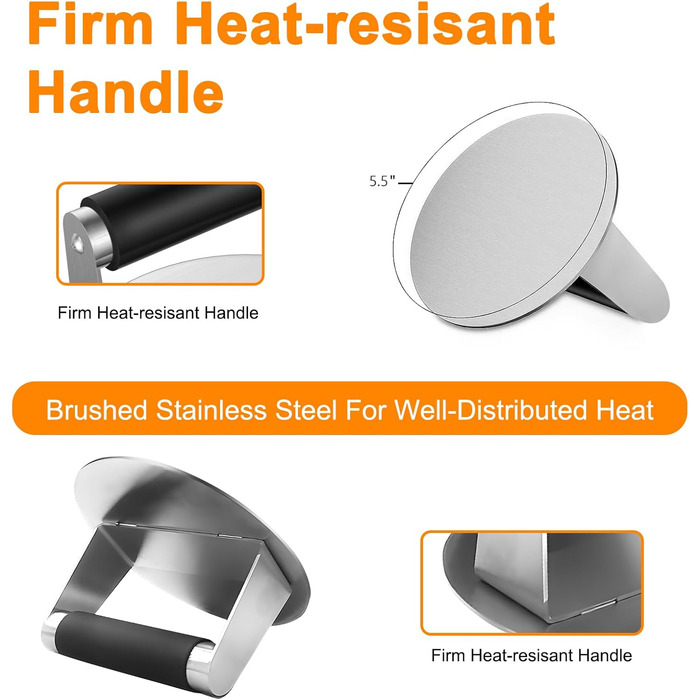 Набір гриль-посуду 19 предметів: аксесуари для гриля, BBQ, прес для бургерів, лопатка, дзвоник, аксесуари для тепаньякі та Blackstone Grill