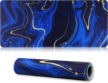 Великий ігровий килимок для миші з прошитими краями, 70x30 см, з антиковзною основою з натурального каучуку для геймерів, офісу, дому. Модель Quicksand03