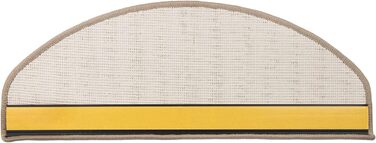 Килимок на сходи ETM Original, 15 штук, 20 кольорів, 20 моделей, бежевий, 65 x 23,5 см