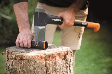 Точилка для ножів Fiskars Xsharp, керамічний точильний елемент, корпус з скловолокна, чорний/помаранчевий