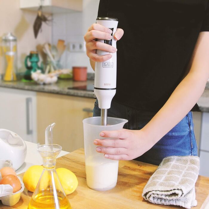 Black+Decker Immersion Blender, 3 Attachments, 600W