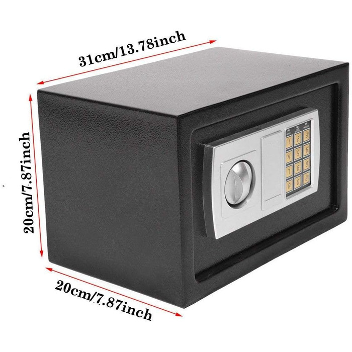 Електронний сейф Klein Tresor: водонепроникний, для зброї, боєприпасів, грошей, ювелірних виробів та документів. Об'єм 4.6L, сірий