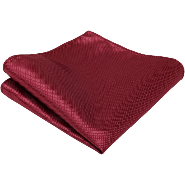 Набір аксесуарів для чоловіків Alizeal: краватка-метелик, запонки та хустинка (бордовий)