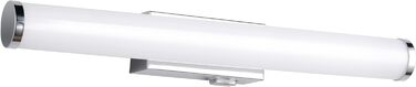 Trio Leuchten LED Bathroom Wall Light Mattimo 283274106, Metal Chrome, White Plastic, 4.3 Watt LED