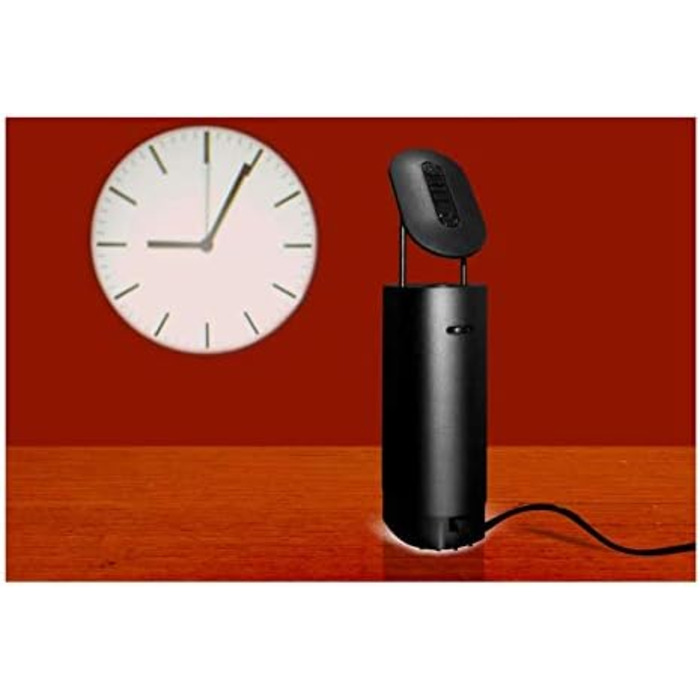 QTime LED проекційний годинник, чорний, енергоефективний