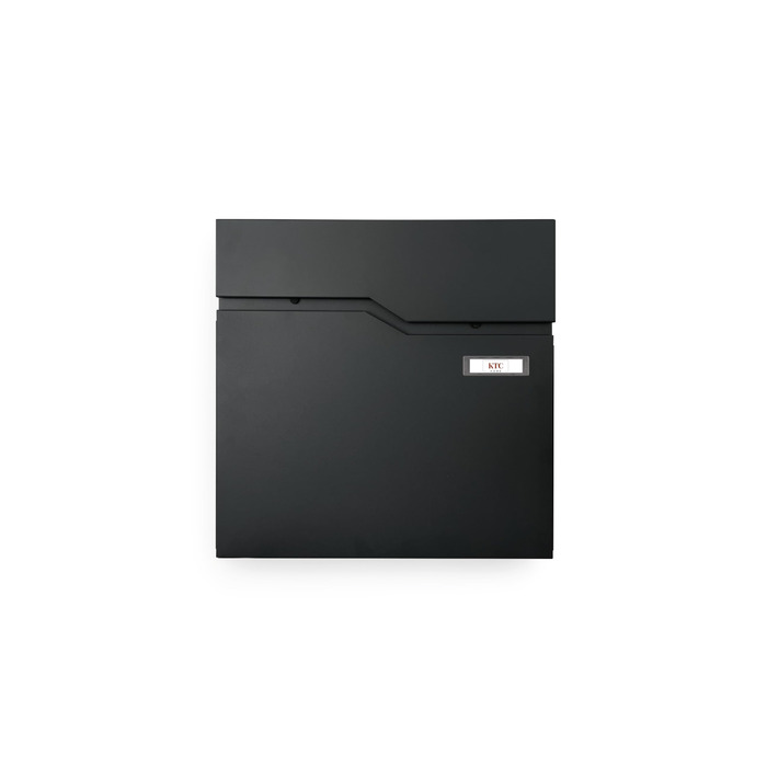 Поштова скринька KTC Home Premium Postlux 4.0 з табличкою для імен, чорна - стійка до УФ-випромінювання та погодних умов, порошкове покриття