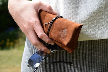 Tabaktasche SEÑOR BOBO - Handmade in DE - Premium Nubuck Leather - with Filter Compartment - Manufacturing Quality from Bavaria - Tobacco Pouch for Rolling Tobacco and Tobacco