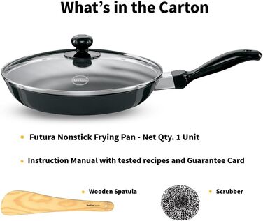 Сковорода з антипригарним покриттям HAWKINS Futura з кришкою з термостійкого скла, 26 см