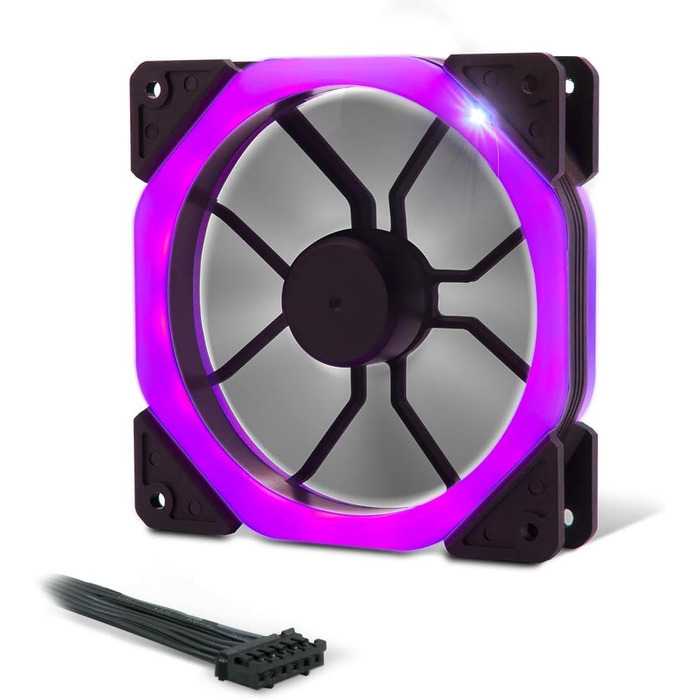 Комп'ютерний корпус EMPIRE GAMING Warmachine - середній ATX корпус з 4 тихими вентиляторами та RGB підсвічуванням