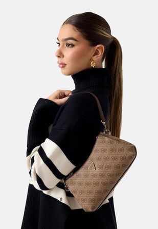 Сумка через плече GUESS Noelle II Mini Shoulder логотип коричнева BS26GU15 BG967273