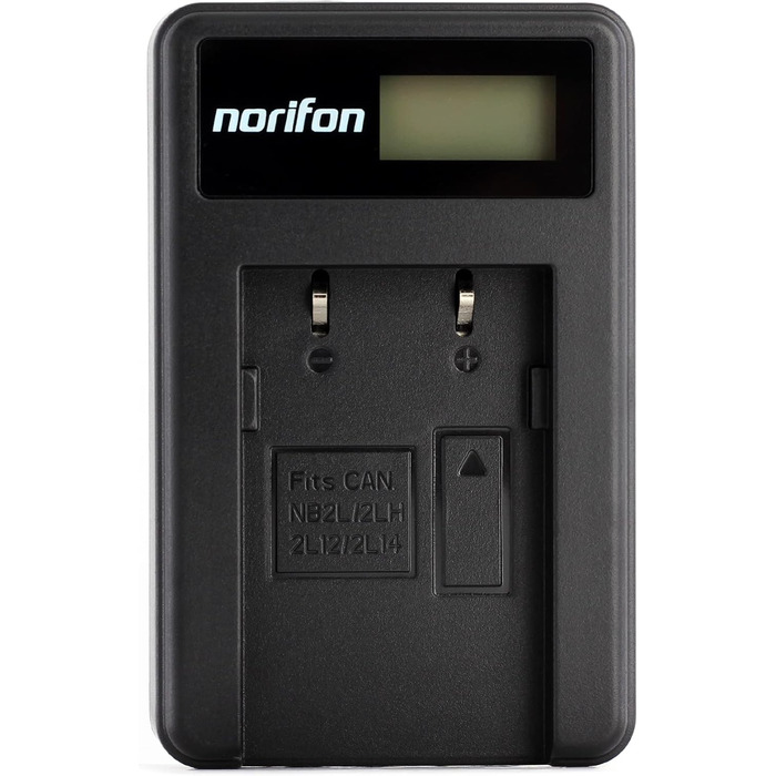 Зарядний пристрій NB-2L LCD USB для Canon EOS 350D, 400D та серії PowerShot, Optura, ZR, MV