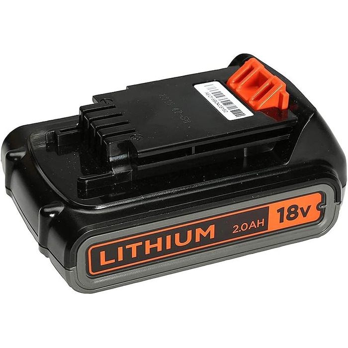 Black+Decker 3-in-1 City Mower Attachment (40-60 mm cutting height for trimmer) + Black+Decker Li-Ion Slidepack Battery (18V 2.0Ah, compatible with all Black+Decker 18V garden tools)