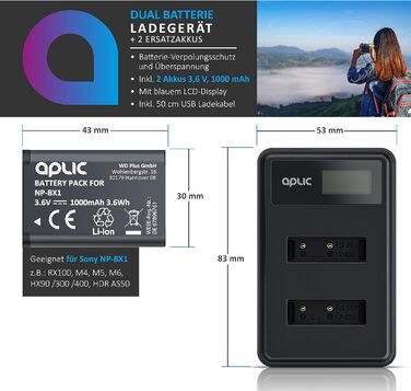 Зарядний пристрій для акумуляторів CSL - 4 слоти AA/AAA NiMH з LCD-дисплеєм, чорний (Тип 2)