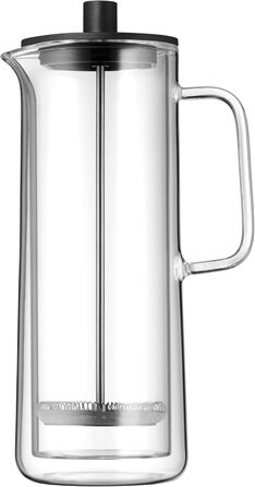 WMF Coffee Time Coffeepress double-walled 0.75l, French Press, coffee maker for 6 cups, glass, dishwasher-safe