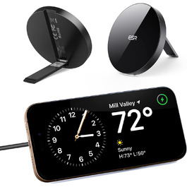 Бездротовий зарядний пристрій ESR MagSafe з підставкою для iPhone 17/16/16 Pro/16 Pro Max/15/14/13, AirPods 4/3/2 Pro, білий (без адаптера живлення)