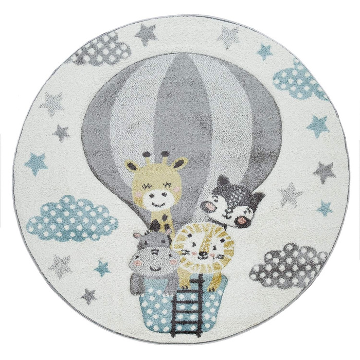 Дитячий килим Paco Home для хлопчика та дівчинки, короткий ворс, Райдуга, Ферма, Єдиноріг, Метелик, Заєць, 80x150 см