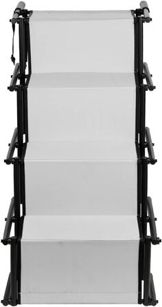 Сходинка для собак у багажник авто: захист суглобів, 4 сходинки, вантажопідйомність 75 кг, сірий колір