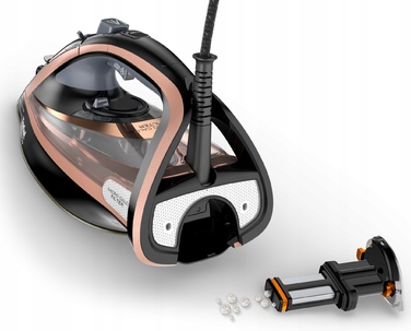 Парова праска Tefal Ultimate Pure 3200W Durilium, рожево-чорна