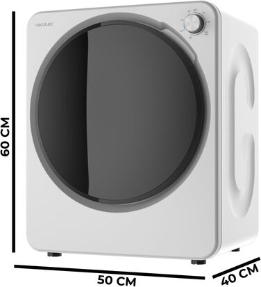 Компактна сушарка для одягу Cecotec Bolero DressCode Dry 3150V, 950 Вт, 6 програм, біла