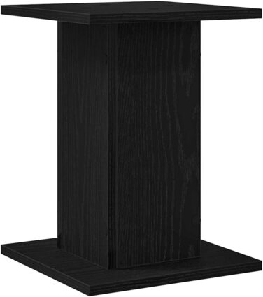 Підставка для акустики vidaXL, 2 шт., дерев'яна, чорна ельха, 30x30x40 см, для Hi-Fi, домашнього кінотеатру, покращений звук