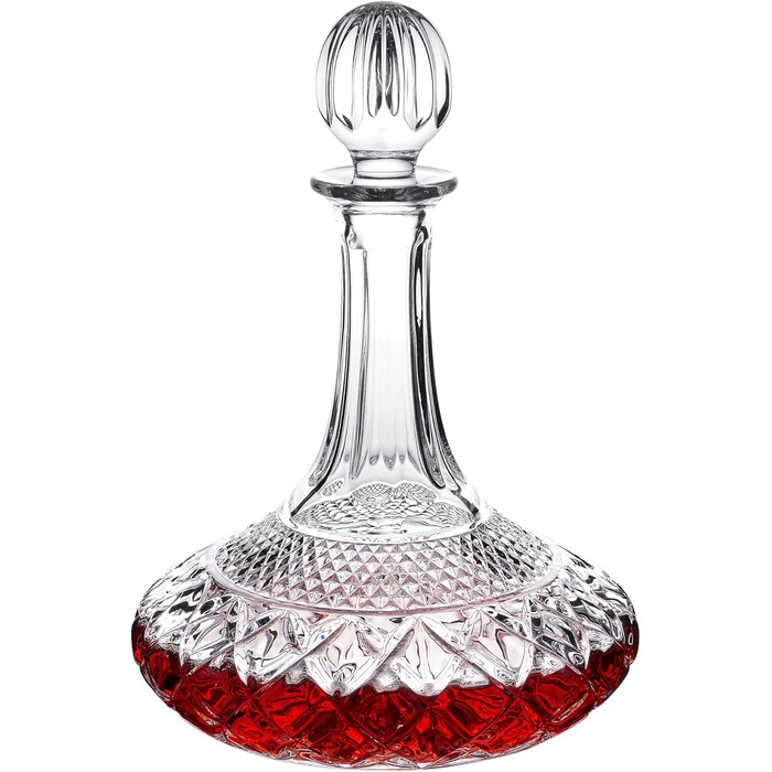 Wine/Whiskey Decanter with Stopper, Top Shelf Collection, Decanter with Luxurious Box, Elegant Gift/1500ml