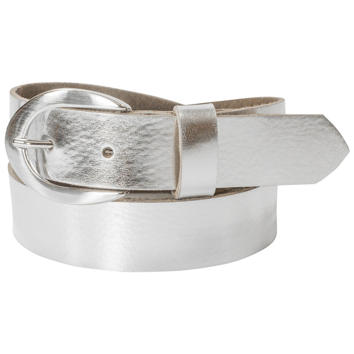 Жіночий шкіряний ремінь fashionchimp Basic (Німеччина), срібляста пряжка, ширина 2.8 см, розмір 95/BW80