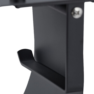 Relaxdays Toilet Paper Holder with Shelf, Black