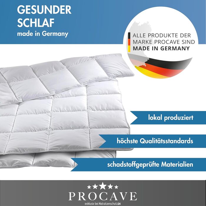 Ковдра PROCAVE Micro-Comfort 240x220 см всесезонна мікрофібра, стьобана, м'яка, для ліжка