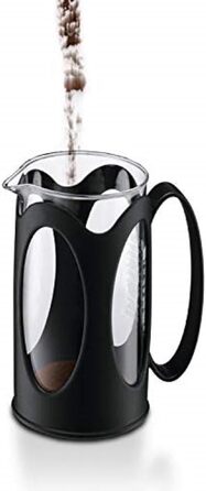Bodum Kenya: Френч-прес для кави, 500 мл, 4 чашки, з боросилікатного скла та нержавіючої сталі, миється в посудомийній машині, Made in Portugal, чорний