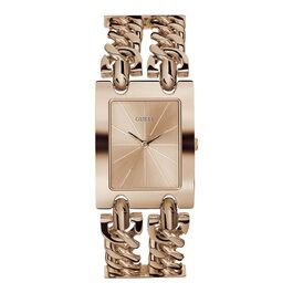 Жіночий аналоговий годинник Guess Heavy Metal зі сталевим браслетом (Rose Gold)