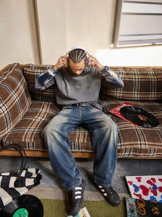 Чоловічі джинси Baggy JMIERR Y2K Wide Leg сірі (1haze) Розмір L