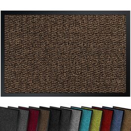 Килимок для входу Braun-Schwarz 90x150 см, антиковзкий, водовідштовхувальний, для дому та вулиці