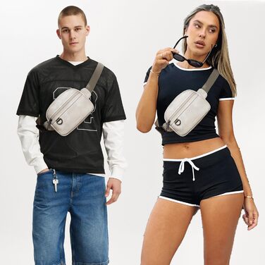 Сумка на пояс для жінок та чоловіків, 2 л, веганська шкіра, коричнева, 8 дюймів, модна, для подорожей, хайкінгу, бігу.