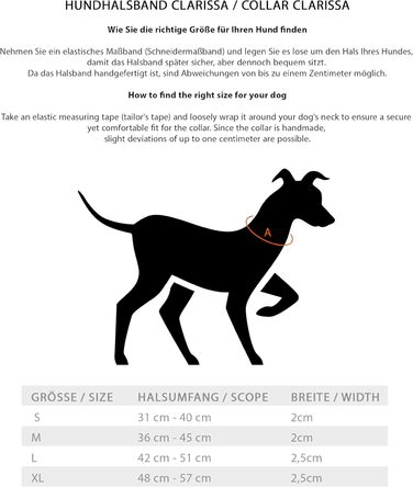 Сплетене шкіряне нашийник для собак – міцний ручної роботи, з високоякісної шкіри буйвола, Clarissa (M (36.0-45.0cm))