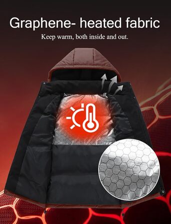 Чоловіча зимова жилетка AIEOE з PU, без рукавів, для активного відпочинку з капюшоном, термо, стеганий, теплий, водонепроникний (L, червона стеганий жилетка)