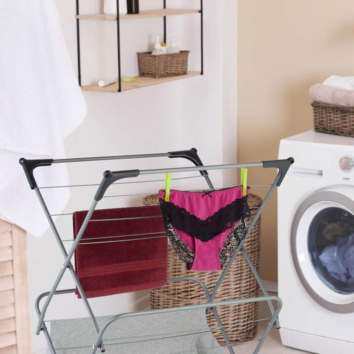 Relaxdays Folding Clothes Drying Rack