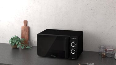Мікрохвильова піч Cecotec Pro Clean 3130 з кварцовим грилем, 20 л, чорний колір