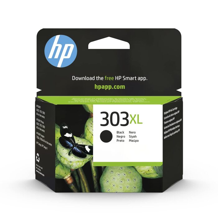 Оригінальний чорний картридж HP 303XL (черніла) підвищеної ємності для принтера