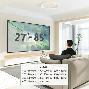 Кріплення для телевізора XTRARM TiTon Flex 80 см, поворотне, нахильне, біле, 60 кг, VESA max. 400x400 мм