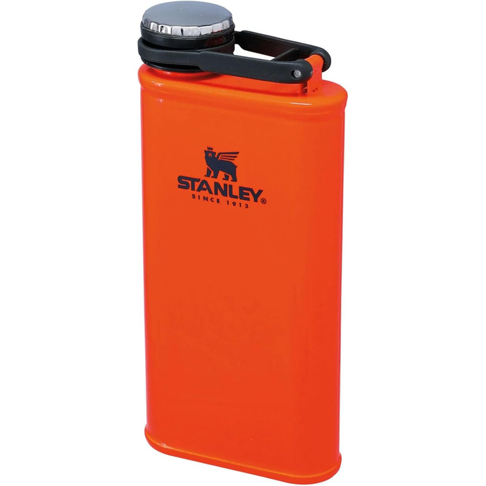 Термос Stanley Classic Wide Mouth 236ml з кришкою Never-Lose - нержавіюча сталь, широка горловина, BPA-Free, Hammertone Green (Blaze Orange)