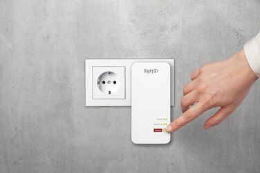 Адаптер FRITZ!Powerline 1240 AX (Gigabit Powerline, Wi-Fi 6, точка доступу WLAN, для потокового відео, HD, інтернет-ТБ, 1200 Мбіт/с)
