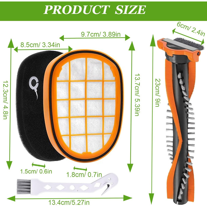 Набір HEPA-фільтрів для пилососа Philips SpeedPro Max серій 7000/8000 (FC5005/01, FC6728, FC6727, FC6822, FC6812) — смінні фільтри для акумуляторного пилососа