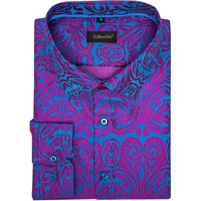 Чоловіча краватка DiBanGu з шовку, комплект з нагрудною хустиною та краватками, для весілля, формальний стиль, універсальний розмір (XXL, блакитний та рожевий)